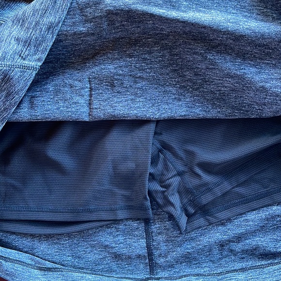 Athleta Excursion Skort Black Heather Gray Lycra Sport Workout Athletic Leisure - Picture 7 of 8